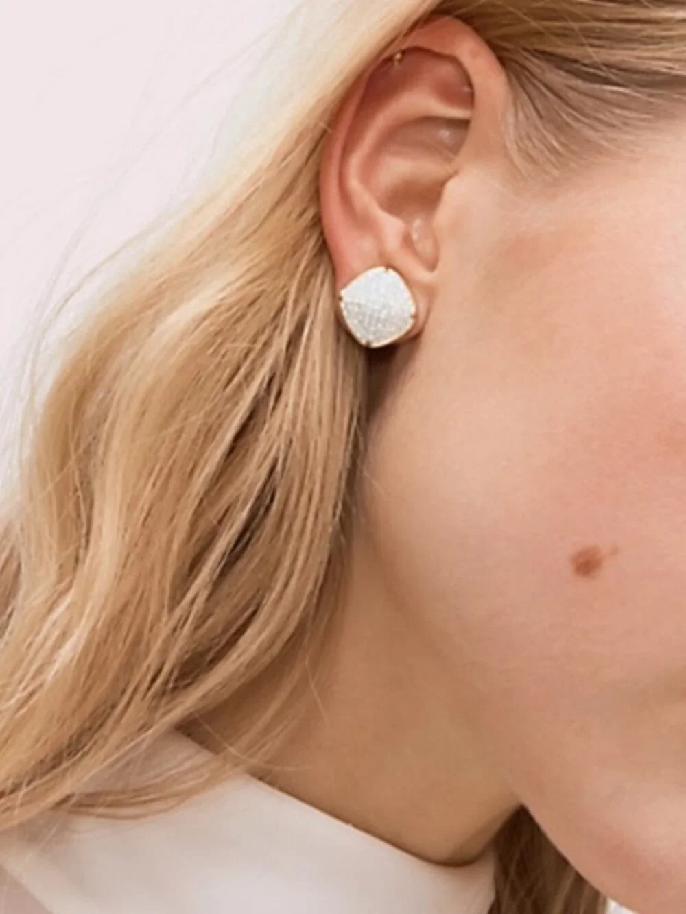 NWT~KATE SPADE~Clay Pave Square Studs